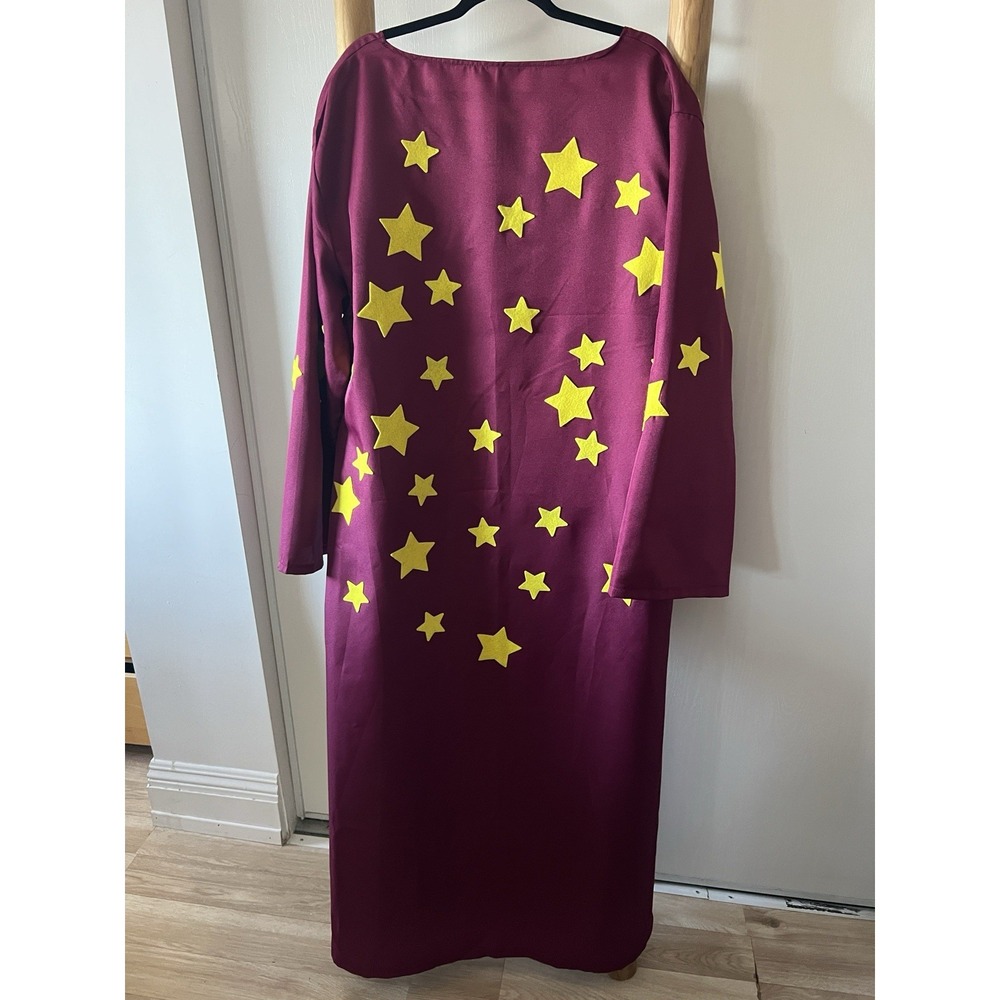 Star Wizard Hooded Robe Costume for couples HANDMADE, Polyester, Size S and L - Picture 3 of 10